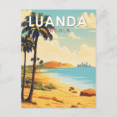 Luanda Angola Travel Kunst Vintage Briefkaart (Voorkant)