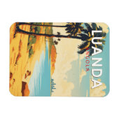 Luanda Angola Travel Kunst Vintage Magneet (Horizontaal)