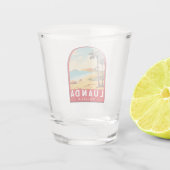 Luanda Angola Travel Kunst Vintage Shot Glas (Achterkant)
