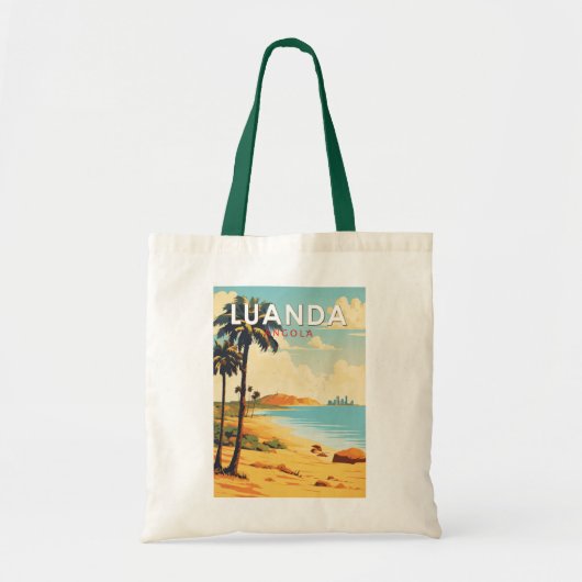 Luanda Angola Travel Kunst Vintage Tote Bag (Voorkant)