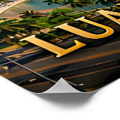 Luanda-baai en moderne Angolese skyline Poster (Hoek)