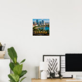 Luanda-baai en moderne Angolese skyline Poster (Thuiskantoor)