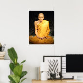 Luang Poo Mun Bhuridatto ... Buddhist Monk Poster (Thuiskantoor)