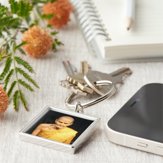 Luang Poo Mun Bhuridatto ... Buddhist Monk Sleutelhanger (Zijkant)