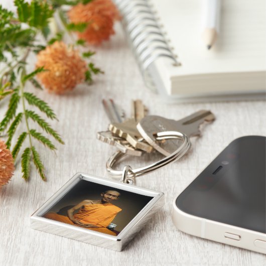 Luang Por Kasem Khemako ... Boeddhistische monnik Sleutelhanger (Zijkant)