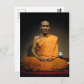 Luang Por Kasem Khemako ... Buddhist Monk Briefkaart (Voorkant / Achterkant)
