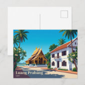 Luang Prabang Laos Briefkaart (Voorkant / Achterkant)