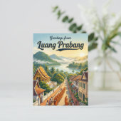 Luang Prabang Laos Briefkaart (Staand voorkant)