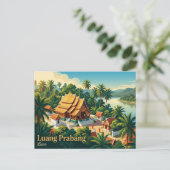 Luang Prabang Laos Briefkaart (Staand voorkant)