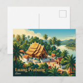 Luang Prabang Laos Briefkaart (Voorkant / Achterkant)