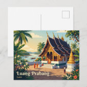 Luang Prabang Laos Briefkaart (Voorkant / Achterkant)