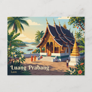 Luang Prabang Laos Briefkaart