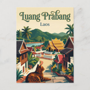 Luang Prabang Laos Briefkaart