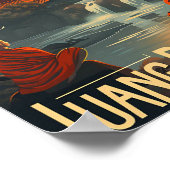 Luang Prabang Laos kunst reisillustratie Poster (Hoek)