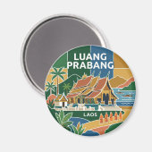 Luang Prabang Laos Magneet (Voorkant / Achterkant)