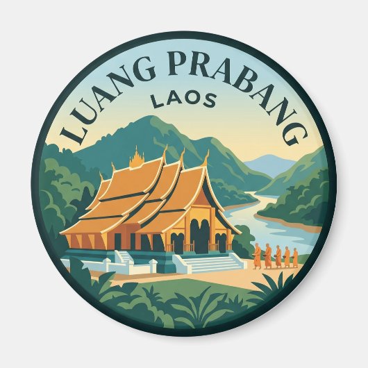 Luang Prabang Laos Magneet (Voorkant)