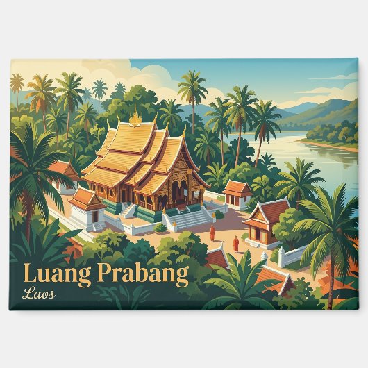 Luang Prabang Laos Magneet (Voorkant)