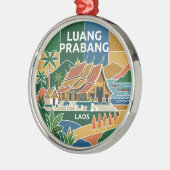 Luang Prabang Laos Metalen Ornament (Links)