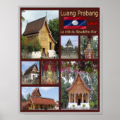 Luang Prabang - Laos - Mozaïek - Poster (Voorkant)