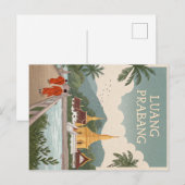 Luang Prabang monniken en tempels Briefkaart (Voorkant / Achterkant)