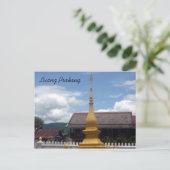 luang stupa briefkaart (Staand voorkant)