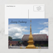 luang stupa briefkaart (Voorkant / Achterkant)