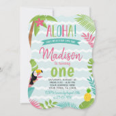 Luau 1st Birthday Kaart (Voorkant)