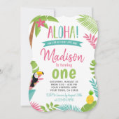 Luau 1st Birthday Kaart (Voorkant)