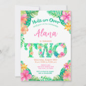 Luau 2e verjaardag kaart (Voorkant)