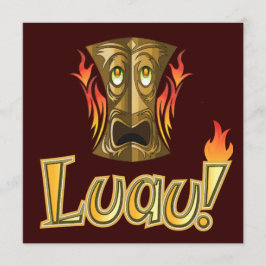 Luau 3-partijuitnodigingen kaart
