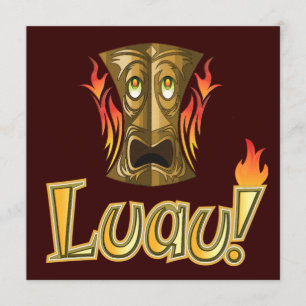 Luau 3-partijuitnodigingen kaart