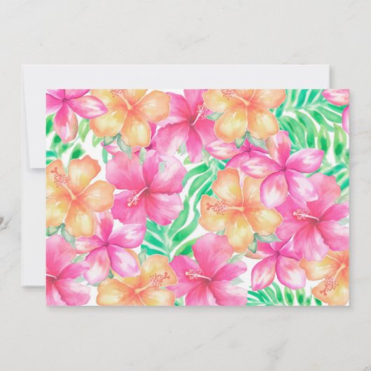 Luau 3e verjaardag kaart (Achterkant)