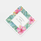 Luau 60ste verjaardag thema servet (Hoek)