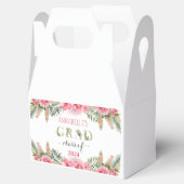 Luau Afstuderen Klasse van 2024 Floral Bedankdoosjes (Geopend)