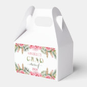 Luau Afstuderen Klasse van 2024 Floral Bedankdoosjes (Voorkant Zijde)