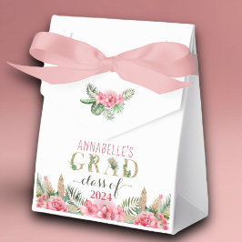 Luau Afstuderen Klasse van 2024 Floral Bedankdoosjes