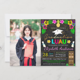 Luau Afstuderen Uitnodiging