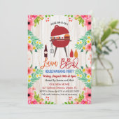 Luau Aloha BBQ Tropical Housewarming Uitnodiging (Staand voorkant)