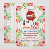 Luau Aloha BBQ Tropical Housewarming Uitnodiging (Voorkant / Achterkant)
