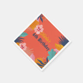 Luau aloha zomer tropische verjaardag servet (Hoek)