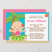 Luau Baby shower Uitnodiging (Voorkant / Achterkant)