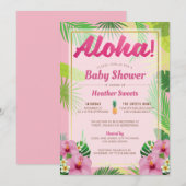Luau Baby shower Uitnodiging (Voorkant / Achterkant)