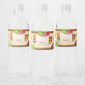 Luau Baby shower Waterfles Etiket (Flessen)