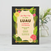 Luau Bamboe Frame Kaart (Staand voorkant)