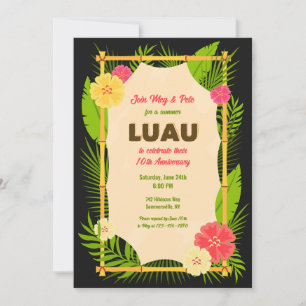 Luau Bamboo Lijst Kaart