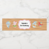 Luau Beach Party Water Fleslabel Waterfles Etiket (Enkel label)