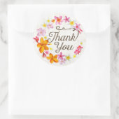 Luau Beach Plumeria Lei Bedankt Label (Tas)