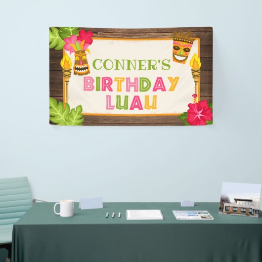Luau Birthday Banner (Beurs)