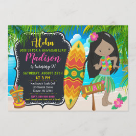 Luau Birthday Invitation Aloha Invites Kaart