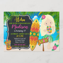 Luau Birthday Invitation Aloha Invites Kaart